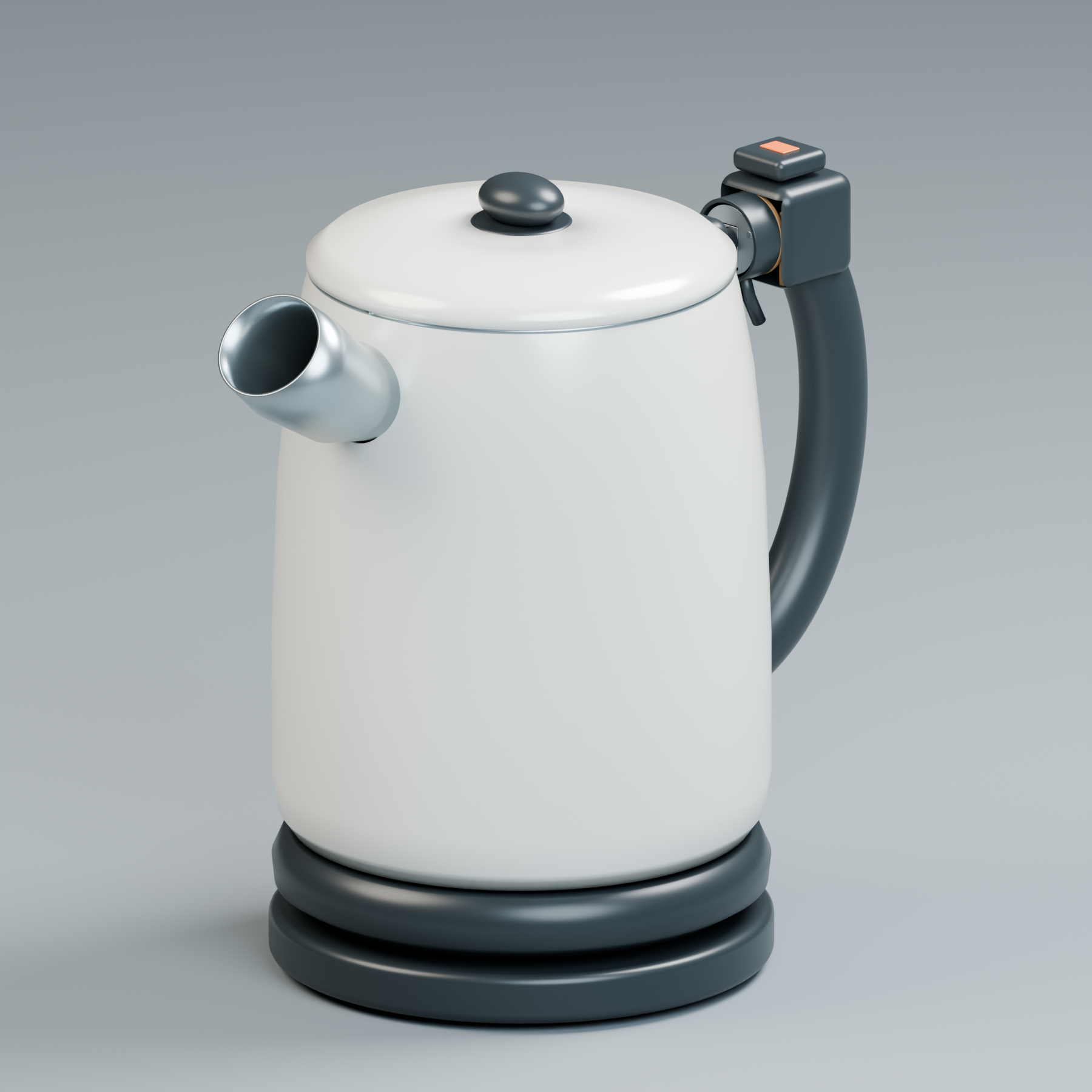 Inside an automatic kettle, assembled original educational model