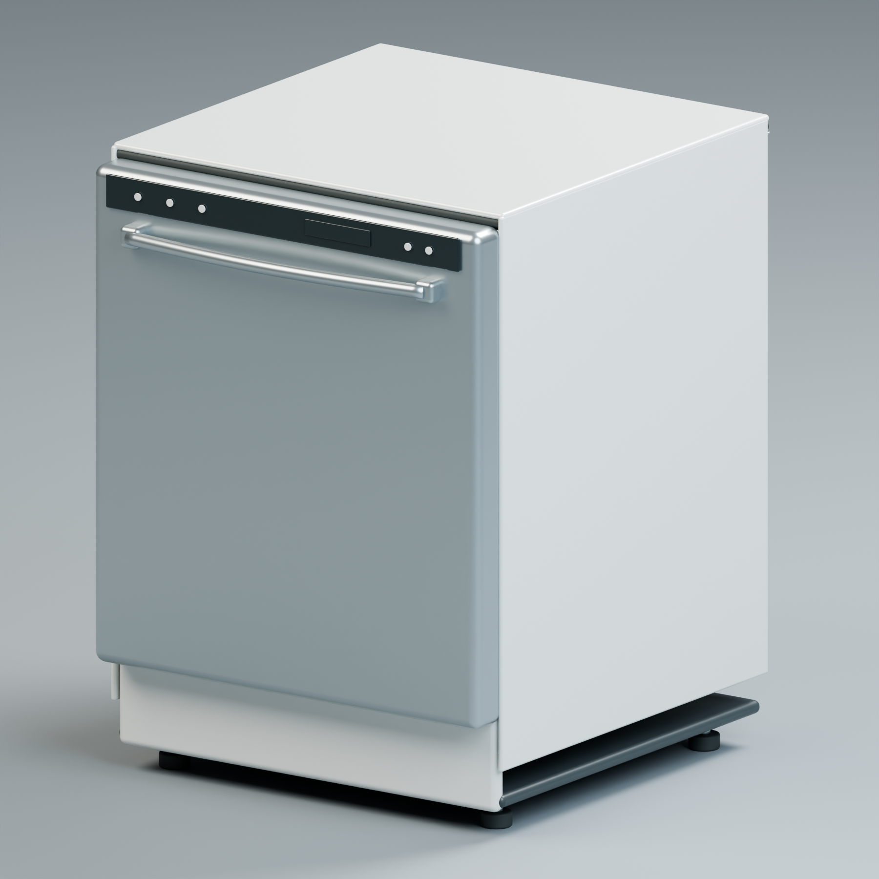 Inside a dishwasher, assembled original educational model