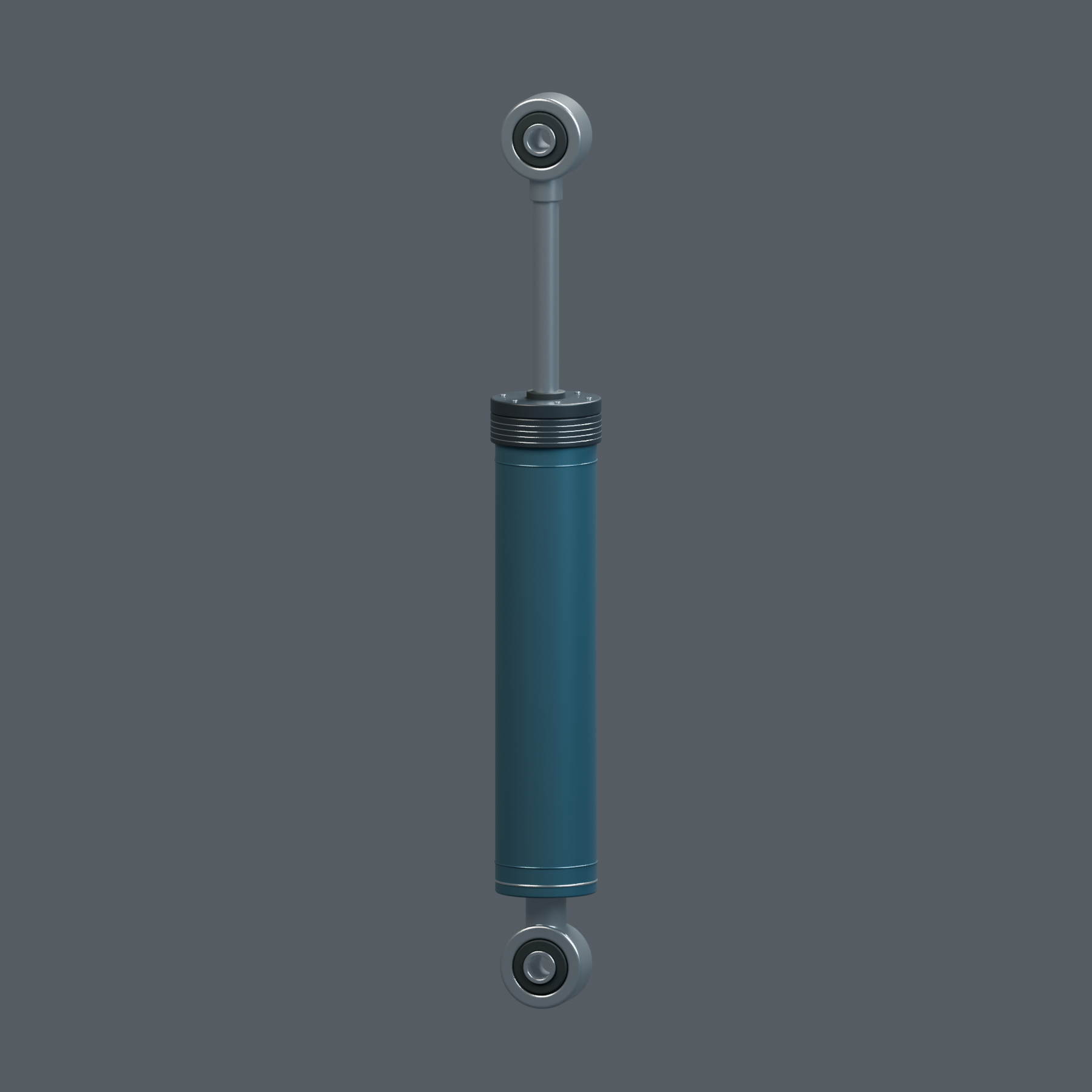 Inside a suspension damper, assembled original educational model